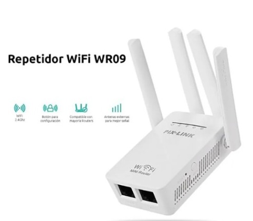 Mini Router 4 Antenas Repetidor WIFI Pix-Link Lv-wr09 Wi-fi
